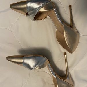 Shoes - silver and gold